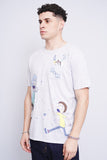 Polera Print gris rick and morty Talla XL 2