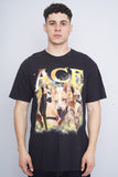 Polera Print negro COMFORT COLOR Talla L 1