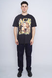 Polera Print negro COMFORT COLOR Talla L 4