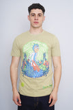 Polera Print verde pastel rick and morty Talla S 1