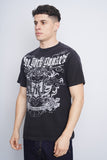 Polera Print negro majestic Talla M 2