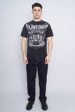 Polera Print negro majestic Talla M 4