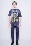 Polera Print azul the mountain Talla L 4