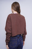 Poleron café FOREVER 21 FT JUICY COUTURE Talla M 3