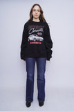 Poleron negro CORVETTE Talla L 4