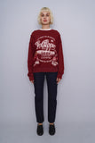 Poleron burdeo dr. pepper Talla M 4