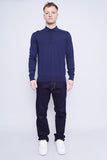 Sweater azul uni qlo Talla M 4