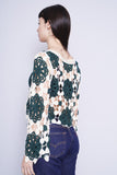Sweater crema/verde rebelion Talla L 3