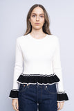 Sweater bicolor blanco/negro IN THE BEGINNING Tall 1