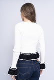 Sweater bicolor blanco/negro IN THE BEGINNING Tall 3