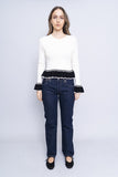 Sweater bicolor blanco/negro IN THE BEGINNING Tall 4