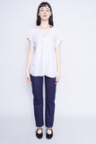 Top blanco/celeste GAP Talla L 4