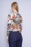 Top multicolor ED HARDY Talla M 3