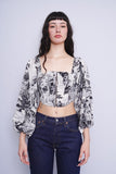 Top bicolor blanco/negro URBAN OUTFITTER Talla S 1