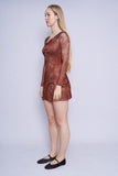 Vestido café URBAN OUTFITTER Talla S 2