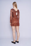 Vestido café URBAN OUTFITTER Talla S 3