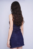 Vestido denim azul oscuro TOPSHOP by moto Talla 4 3
