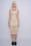 Vestido beige minhol Talla S 1