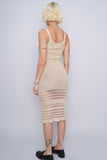 Vestido beige minhol Talla S 3