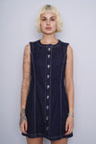 Vestido denim azul abercrombie & fitch Talla M 4