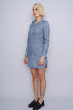 Vestido denim celeste brooks brother Talla 2 2