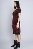 Vestido burdeo/negro BURBERRY LONDON Talla 4 2