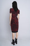 Vestido burdeo/negro BURBERRY LONDON Talla 4 3