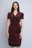 Vestido burdeo/negro BURBERRY LONDON Talla 4 4