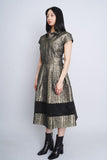 Vestido dorado/negro ALBERTO MAKALI Talla 12 3