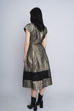 Vestido dorado/negro ALBERTO MAKALI Talla 12 4