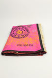 Bufanda cafe/rosa brillante Hermes Talla TU Image 1