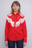 Blusa Rojo rockmount Talla S