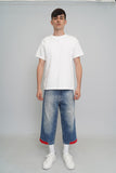 Short Denim Raw Blue  Talla 44 Image 3