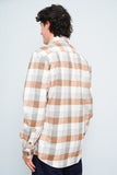 Camisa escocesa beige Carhartt Talla S Image 2