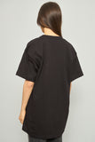 Polera casual  negro sza talla L 741