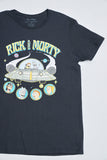 Polera casual  negro rick and morty talla M 502