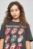 Polera casual  gris rolling stones talla L 532