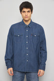 Camisa casual  azul levis talla Xxl 249