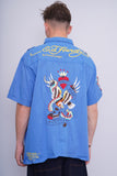 Camisa Azul Ed Hardy Talla Xxl Image 2