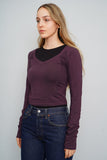 Polera Morado Athleta Talla S Image 1