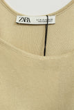 Vestido Beige Zara Talla M Image 3