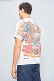 Polera casual  blanco chase talla M 647