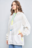 Cortaviento casual  blanco nike talla M 793