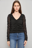 Blusa casual  negro stella talla L 139