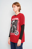 Polera Burdeo deadpool Talla M Image 1