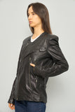 Chaqueta cuero  negro diesel talla L 639