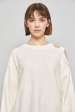 Sweater casual  blanco dkny talla L 784