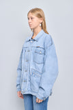 Jacket denim celeste calvin klein Talla Xl Image 1