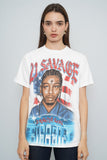 Polera Blanco 21 savage Talla M