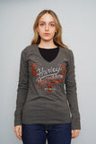 Polera Gris harley davidson Talla M